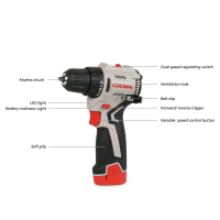 شنيور براشليس 10مم 45ن 2امبير 12ف-CROWN