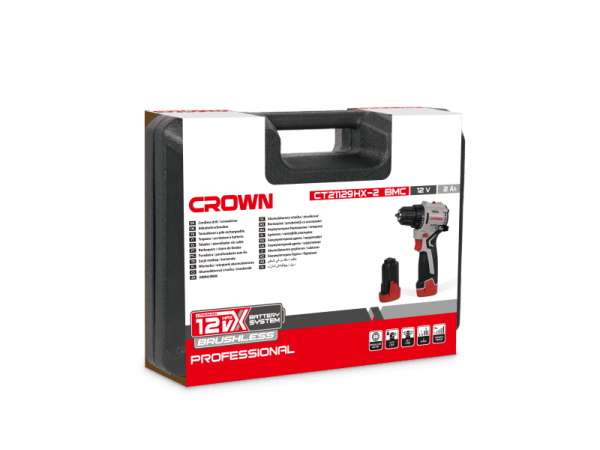 شنيور براشليس 10مم 45ن 2امبير 12ف-CROWN