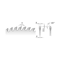 281.096.12M   صنية فديا خشب   300-3.2/2.2-30-96 MDF-CMT