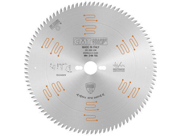281.696.12M  ص. فديا خشب  "12×3.2/2.2×30 96 سن MDF-CMT