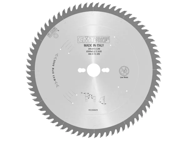 285.072.12M صنية فيديا خشب 12" - 30مم سن 72  إيطالي-CMT