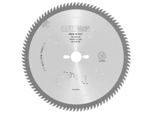 285.096.12M   صنية فيديا خشب 12" - 30مم سن 96  إيطالي-CMT