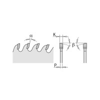 285.096.12M   صنية فيديا خشب 12" - 30مم سن 96  إيطالي-CMT