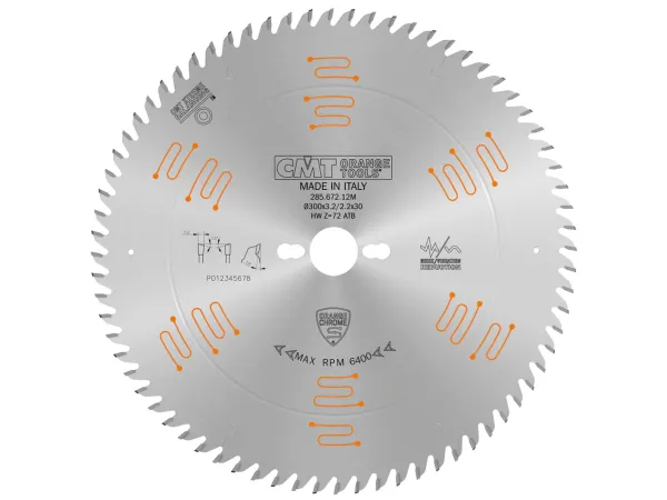 285.672.12Mص. فيديا خشب "12×3.2/2.2×30 سن 72 مخقض صوت/كروم-CMT