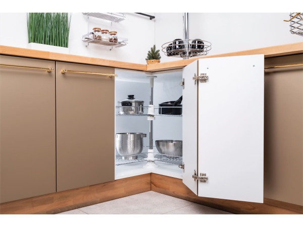 سلة 3/4 دائرة 30 سم  74* 68 سم رمادى OSCAR