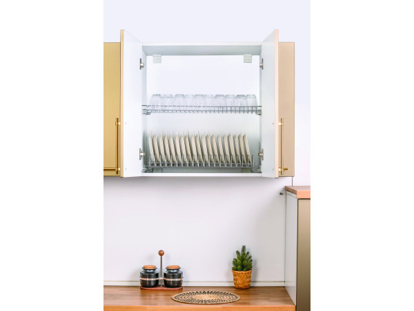 مطبقية 60سم 2 رف بالصفاية استانلس  OSCAR