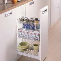 تروللي 23سم نيكل انتراسيد 3 رف (وحدة 30سم) wellmax