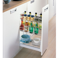 تروللي 22سم كروم انتراسيد 3 رف (وحدة 27سم) wellmax