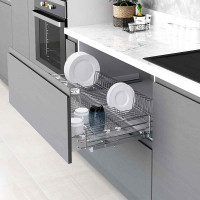 درج مطبقية بمجري سفلي مرحلتين سوفت كلوز 70 سم اسود STARAX تركي