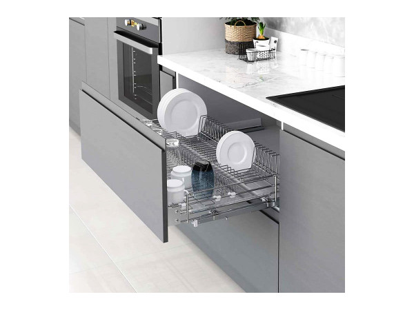 درج مطبقية بمجري سفلي مرحلتين سوفت كلوز 70 سم اسود STARAX تركي