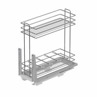 ترولي زجاجات بمجري سفلية 20سم اسود STARAX تركي