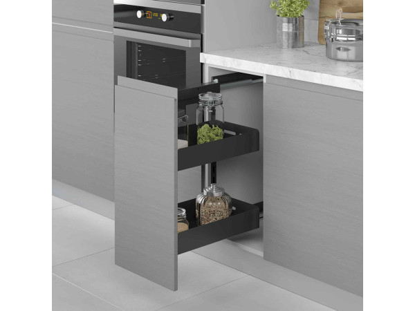 وحدة تخزين سفلية بمجري سفلية مرحلتين 25سم اسود-فتح يسار STARAX تركي