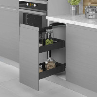 وحدة تخزين سفلية بمجري سفلية مرحلتين 25سم اسود-فتح يمين STARAX تركي