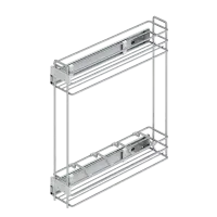 ترولي زجاجات بمجري جانبي سوفت كلوز 15 سم فضي STARAX تركي