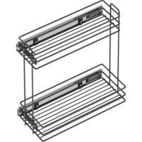 ترولي زجاجات بمجري جانبي سوفت كلوز 20 سم رمادي STARAX تركي