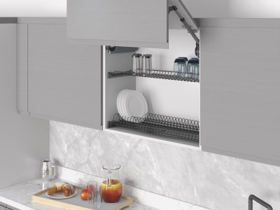 Telescopic Drawer 90cm Black STARAX Turkey