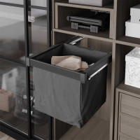 Laundry Basket with Bottom Track, Soft-Close, Black 90cm STARAX Turkey