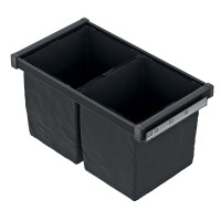 سلة غسيل بمجري سفلي سوفت كلوز اسود 90سم  STARAX تركي